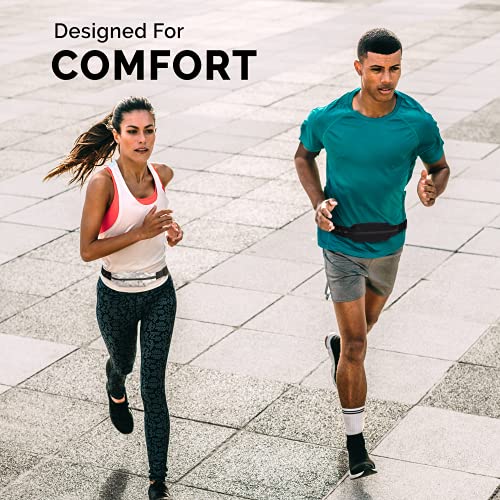 No-Bounce Running Belt for All Phones - Black | Adjustable & Comfortable