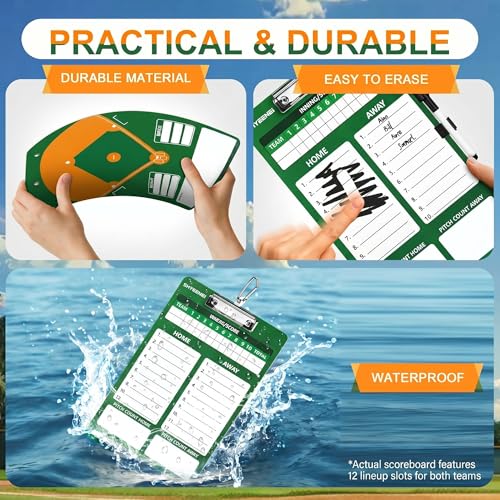 Baseball Coaching Clipboard - Dual-Sided Lineup Board
