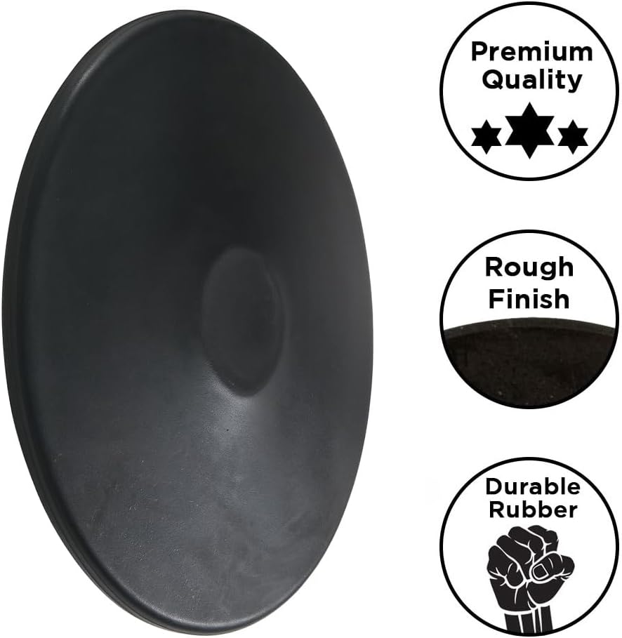Skiennix Black Rubber Discus - Durable 1 Kilogram Practice Disc for Athletes