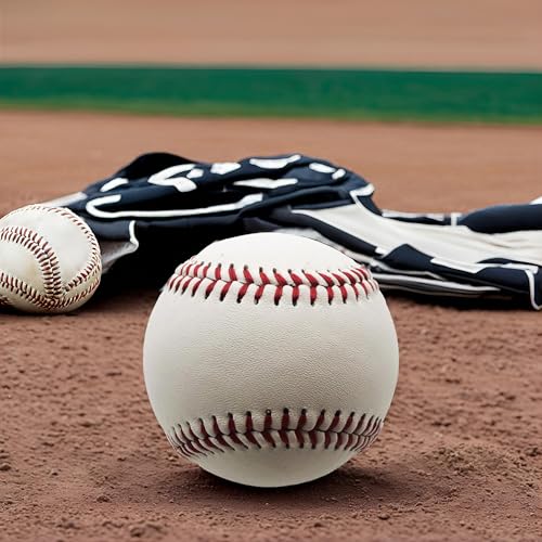 9-Inch Leather Baseball - Durable Game-Grade Practice Ball - Unmarked Signing Ball, Autographs & Training