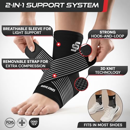 Adjustable Ankle Brace for Sprains & Plantar Fasciitis Relief