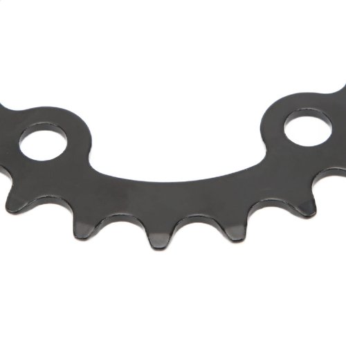 Beufee 2Pcs 22 Tooth Bicycle Chainring, 64mm 8 9 10 Speed 104 BCD Crank Carbon Steel Chainring Replacement with 4 Pieces Sprocket Bolts for Road Mountain Bikes