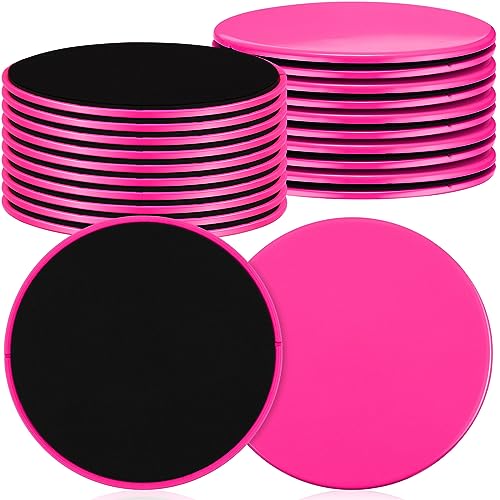 Core Sliders Exercise Glider Discs - 24 Pcs Rose Red