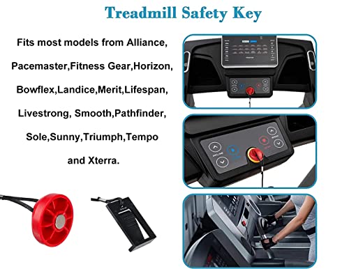 Treadmill Safety Key - Magnetic Universal Replacement - Black