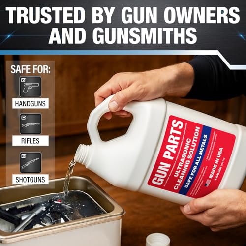 Samorillo Ultrasonic Gun Cleaning Solution - Concentrated 8-Gallon Formula for Firearm Maintenance