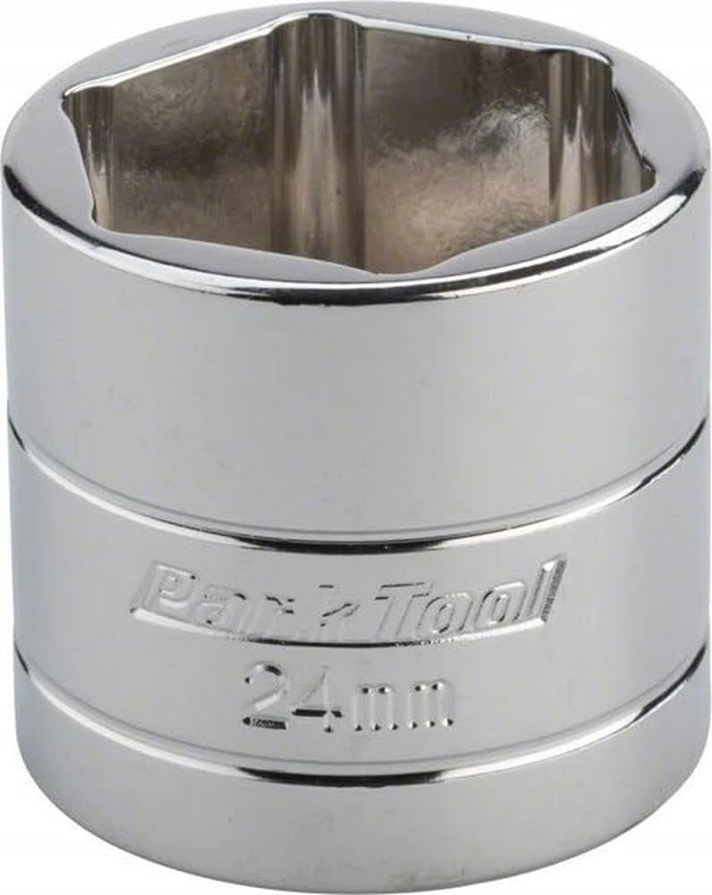 Park Tool Flat Socket Tool 3/8-Inch/24 mm, Blue