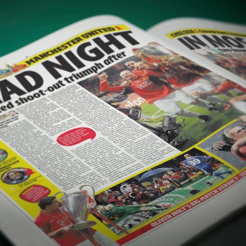 Manchester United Soccer History Newspaper Book - Personalize Free