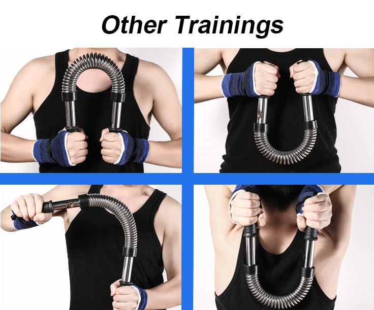 Fulusor Power Twister Bar Arm Chest Exercise Strengthener (60kg/132lbs)