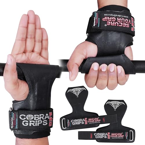 Cobra Grips PRO Weight Lifting Gloves with Adjustable Wrist Wraps - 5.5-8.75"