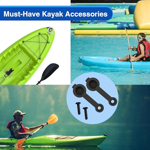 Kayak Drain Plugs - Silicone Plug Set with Screws - 2 Sets