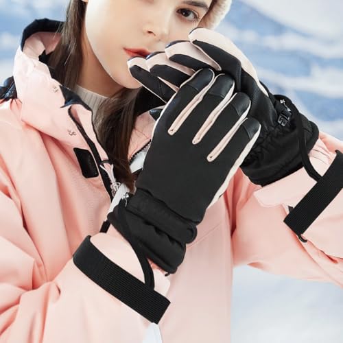 4-Piece Ski Gloves Wrist Strap Set - Elastic Safety Straps