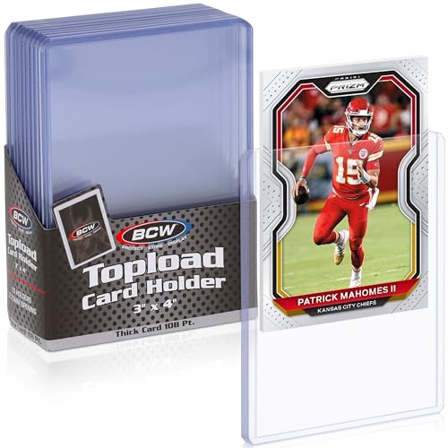 Thick Card Topload Holders for Relic Cards - 10 Count