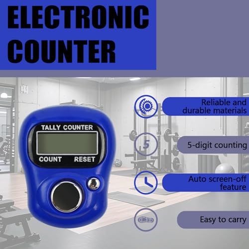 4-Piece Electronic Finger Counter - LCD Digital Hand Tally Clicker