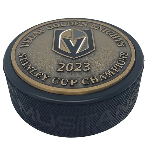Stanley Cup Gold Medallion Puck - Vegas Golden Knights