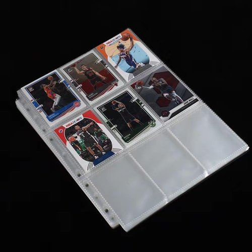 1800 Pockets Card Sleeves by [Brand Name] - Double-Sided Clear Trading Card Pages for 3 Ring Binders