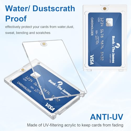18 Pcs Magnetic Card Holders for Trading Cards - UV & Scratch Protection