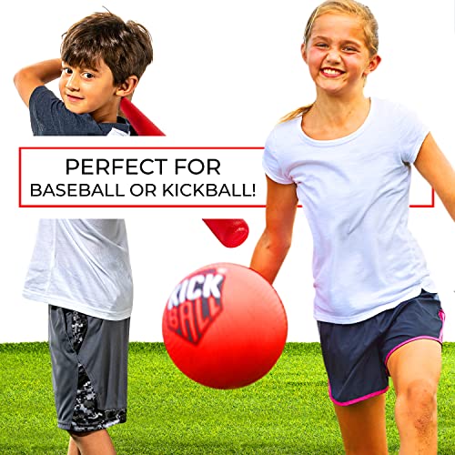 Baseball Bases Set with Home Plate & Pitcher's Rubber - Orange