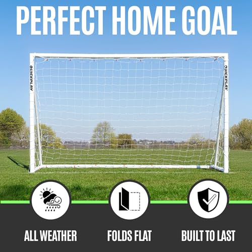 Portable Soccer Goal - 30 Second Set-Up, 8 x 5' Weatherproof Design