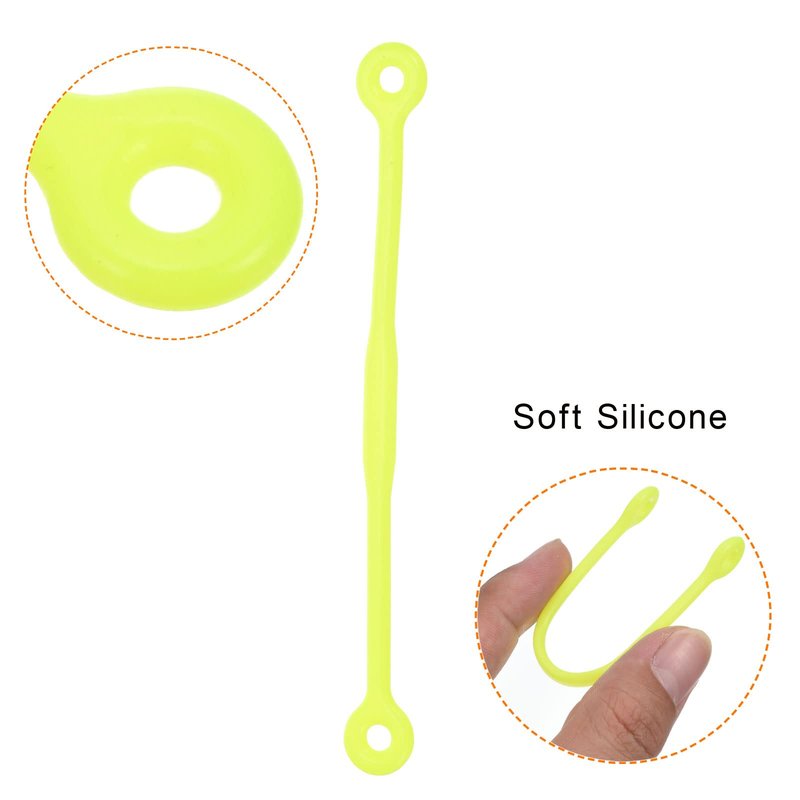 PATIKIL Tennis Dampener, 8 Pack Silicone Vibration Shock Absorber Racquet String Damping, Yellow