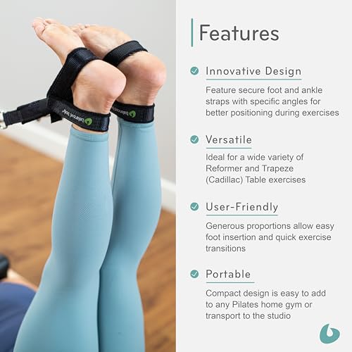 Y Loops Pilates Footstraps with D Rings - Comfortable Accessories