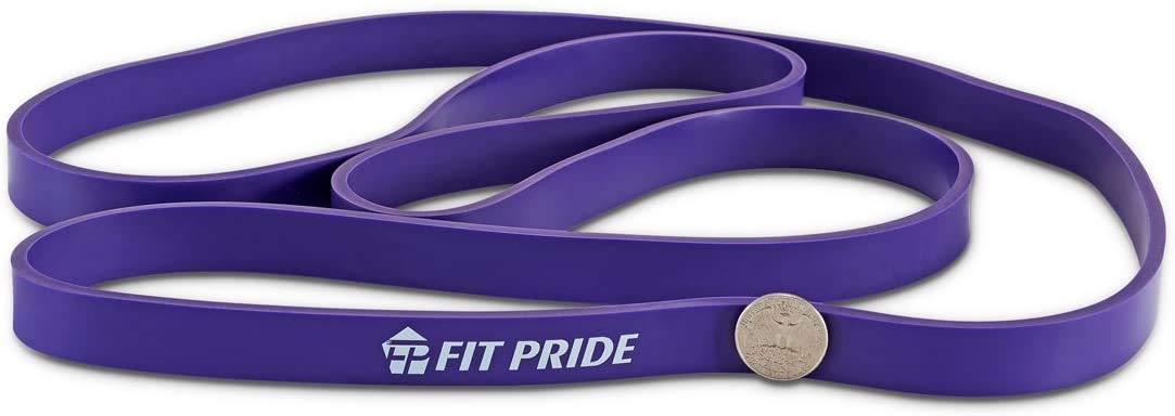 FIT PRIDE Resistance Band for Pull Up Exercise Stretchable Increase Mobility for Powerlifting Great for Workout -Blue