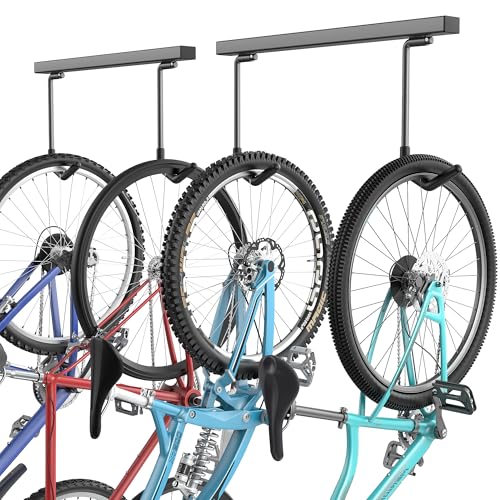 EverHanger Ceiling Bike Rack for 2-4 Bikes Garage Indoor Storage