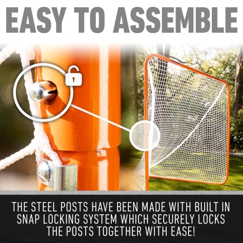 Official Lacrosse Goal - 6' x 6' with Quikset Assembly