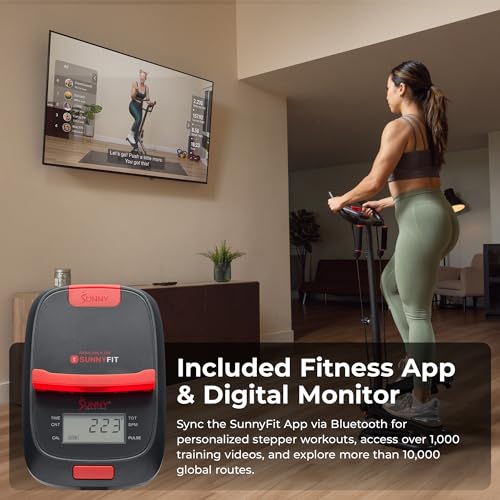 Smart Stair Stepper with Handlebar & Resistance Bands - Grey