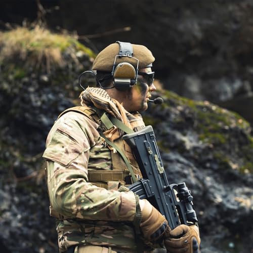 Soulchen 2 Pairs Hook & Loop Headset Covers for Peltor Comtac Tactical Headsets