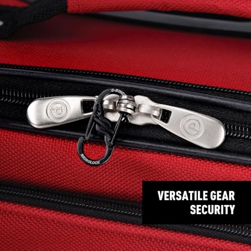 Stainless Steel MicroLock S-Biner Carabiner Key Holder - 2 Pack