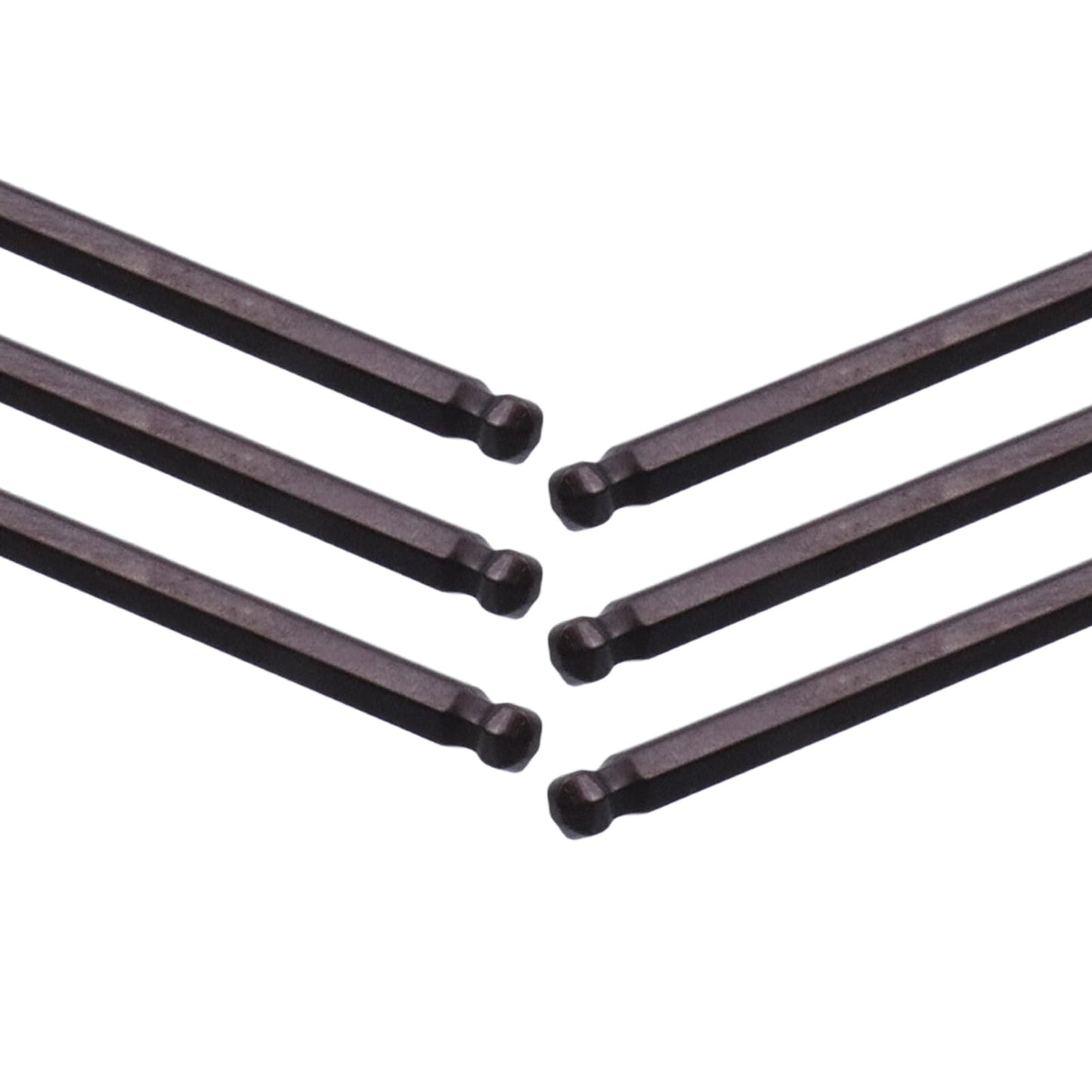 Rannb 1/8" Hex Key Wrench L Shaped Ball End Allen Wrench -10pcs