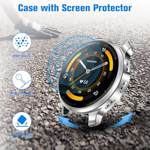 Garmin Venu 3 45mm Screen Protector Case - 3 Pack