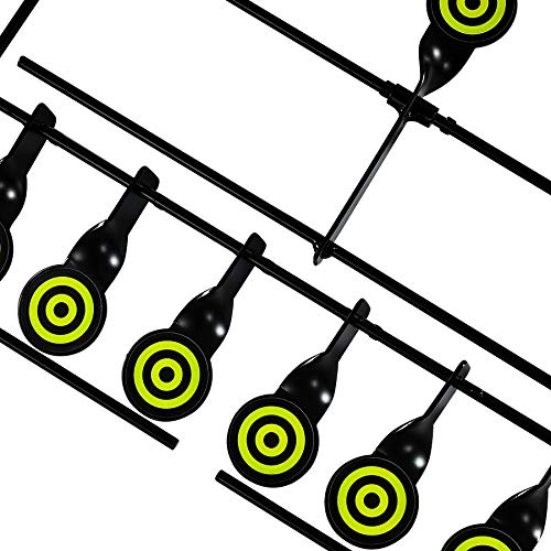 Resetting Target for Air Guns - 6 Durable Steel Targets