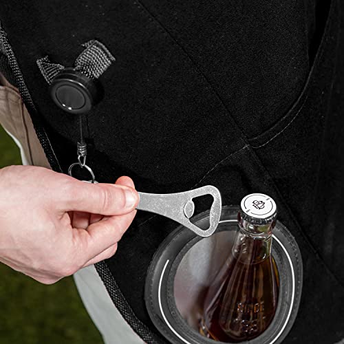 Grilling Apron with Bottle Opener & Insulated Beverage Holder