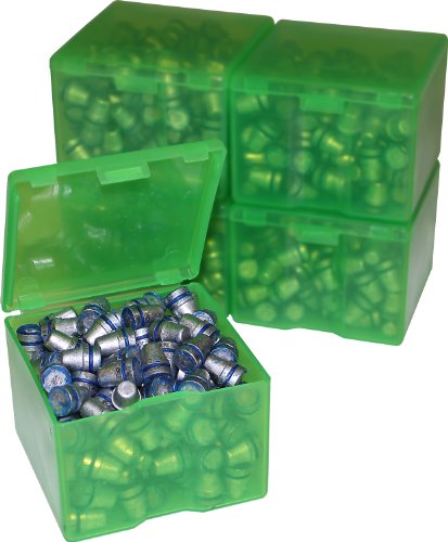 Cast Bullet Storage Boxes - 2 Pack, Clear Green, 3.4-inch