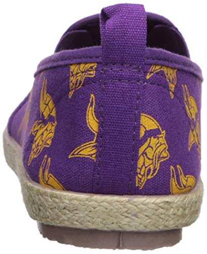 Minnesota Vikings Women's Espadrille Canvas Shoes - Small