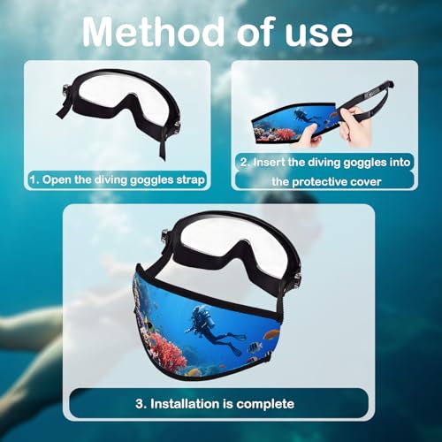 Neoprene Diving Mask Strap Cover - Sea