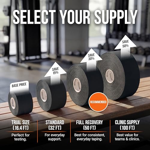 Waterproof Kinesiology Tape for Joint Support | 2"x16.4ft Roll