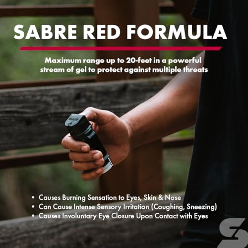 Crossfire Pepper Gel Spray - 360° Angle Defense, 20 ft Range