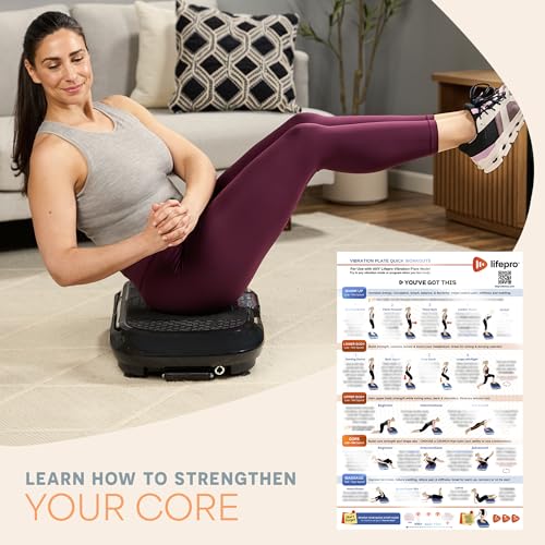 Whole Body Vibration Plate Exercise Chart - Laminated Workout Poster