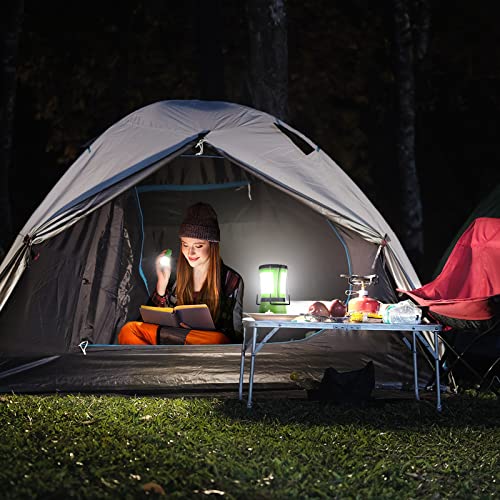 Le LED Camping Lantern 600LM with Detachable Flashlight – USB-Cable & Car Charger Included