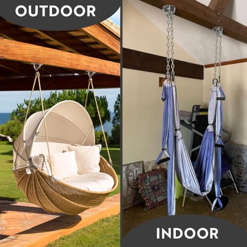 Heavy-Duty Ceiling Hooks for Yoga & Aerial Training - 600 lbs Capacity