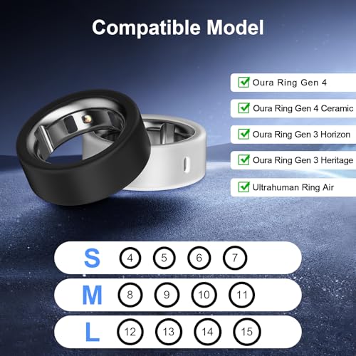 Oura Ring Cover - Ultra-Thin Silicone Protector, M Size, 6 Colors