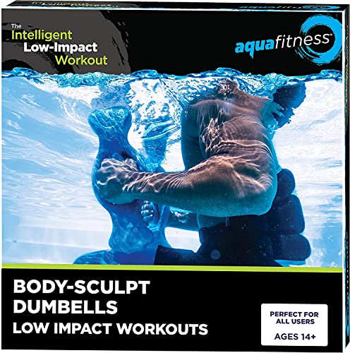 Aqua Water Fitness Body Sculpt Ergo Dumbbells - Light Blue