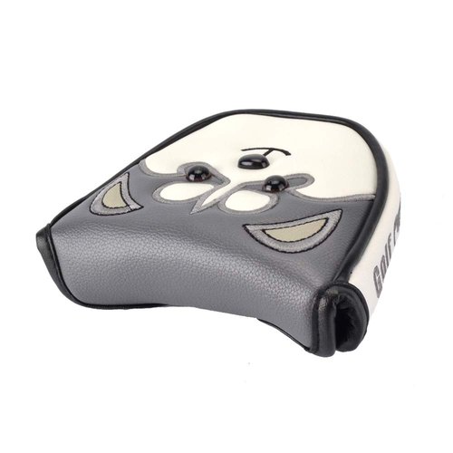 GOOACTION Husky Golf Heel Shafted Mallet Putter Head Cover Magnetic Closure Design Synthetic Leather Animal Golf Clubs Headcover