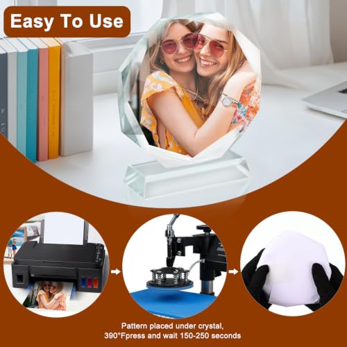 3 Pack 4x4 Inch Acrylic Picture Frames for DIY Heat Transfer