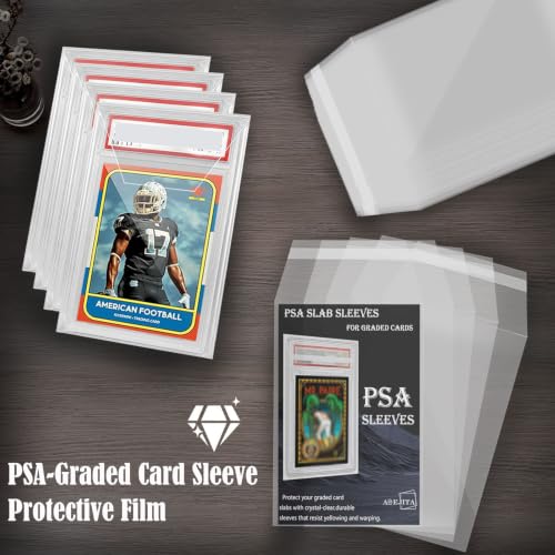 150 Pack PSA Slab Sleeves - Ultra Clear, Dust-Proof, Acid-Free