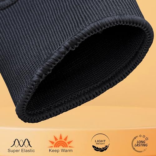Boxing Hand Wraps - Half Finger Elasticated Inner Gloves - Small-Medium, Black