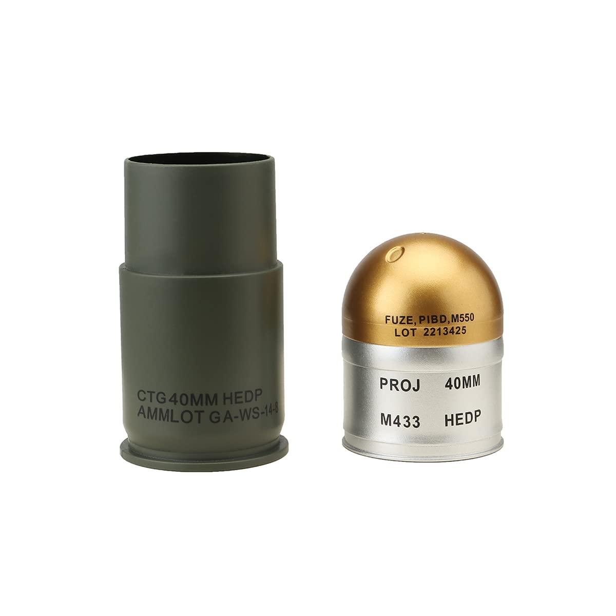 Lancer Tactical Airsoft M433 HEDP 40mm Dummy Shell (Pack of 6)