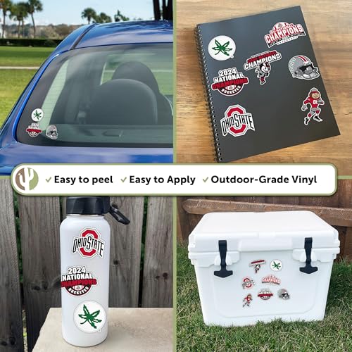 Ohio State Buckeyes 2024 Football Champs Sticker Decal - Desert Cactus